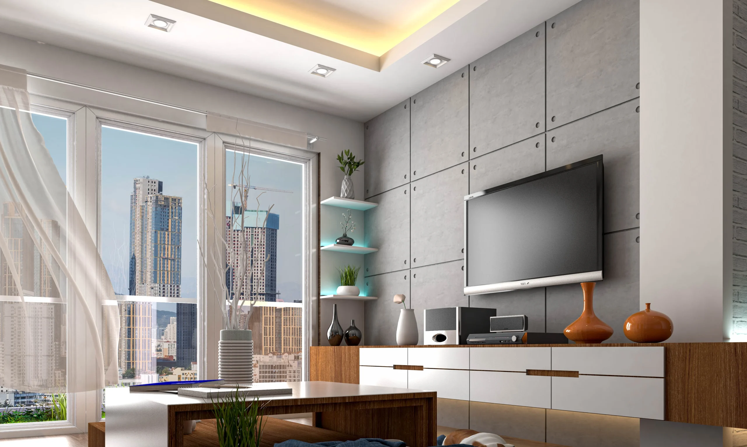 Inovasi Panel Dinding Bergaya Beton Ekspos yang Elegan